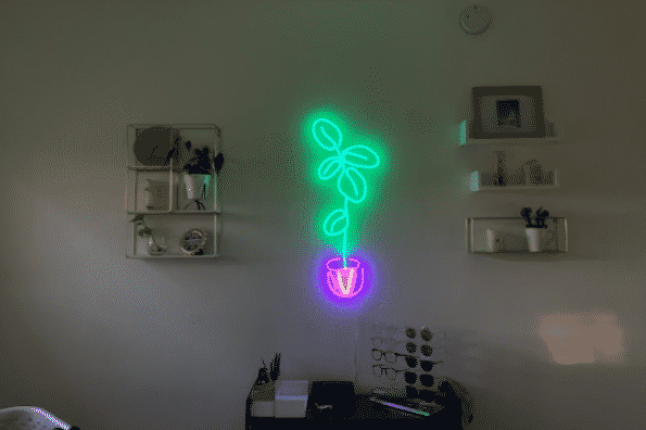 Green Neon Signj