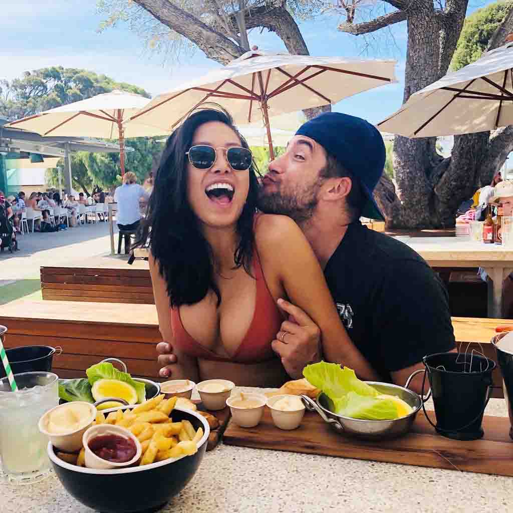Jonathan Togo with wife
