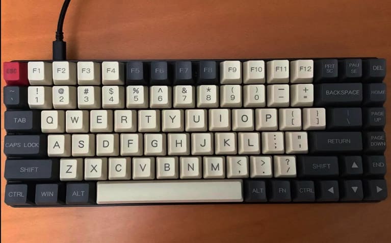 YMDK Gray Beige YMD96 Keycaps