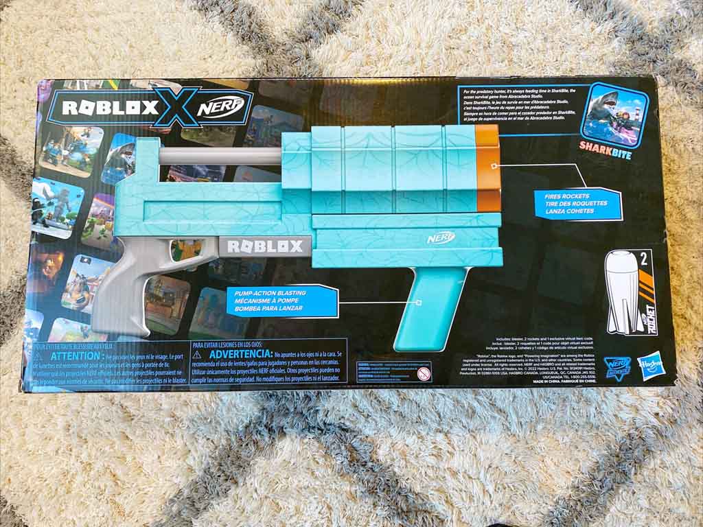 NERF Roblox Sharkbite Web Launcher Rocker Blaster